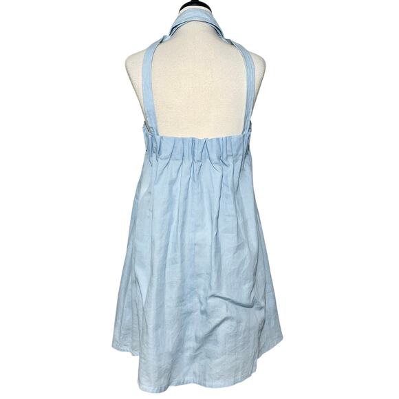 Tobi Angela Chambray Shift Dress SZ L Blue - Picture 7 of 11